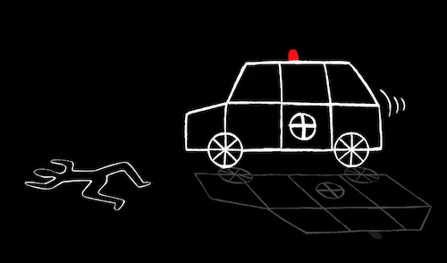 Cartoon: C.S.I. (medium) by berk-olgun tagged ambulance