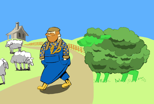 Cartoon: Farmer... (medium) by berk-olgun tagged farmer