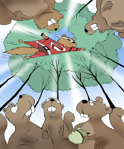 Cartoon: Flying Squirrel... (medium) by berk-olgun tagged flying,squirrel
