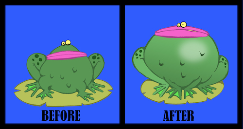 Cartoon: Frog Diet (medium) by berk-olgun tagged frog,diet