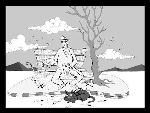 Cartoon: Guide Cat... (medium) by berk-olgun tagged guide,cat