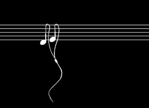 Cartoon: Headphones... (medium) by berk-olgun tagged headphones