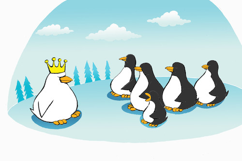 Cartoon: King Penguin... (medium) by berk-olgun tagged king,penguin