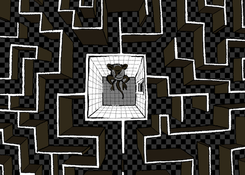 Cartoon: Labyrinth... (medium) by berk-olgun tagged labyrinth