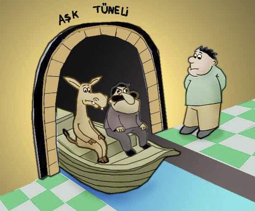 Cartoon: Love tunnel.. (medium) by berk-olgun tagged love,tunnel