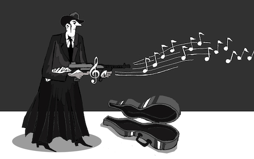 Cartoon: Machine Gun... (medium) by berk-olgun tagged machine,gun