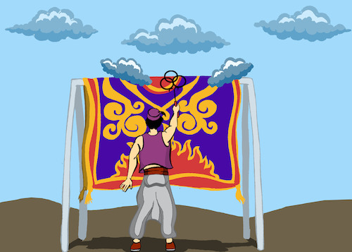Cartoon: Magic Carpet... (medium) by berk-olgun tagged magic,carpet