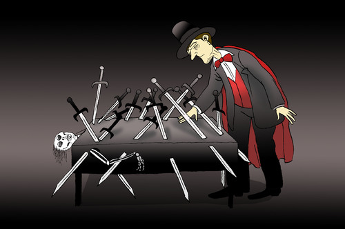 Cartoon: Magician in Love... (medium) by berk-olgun tagged magician,in,love