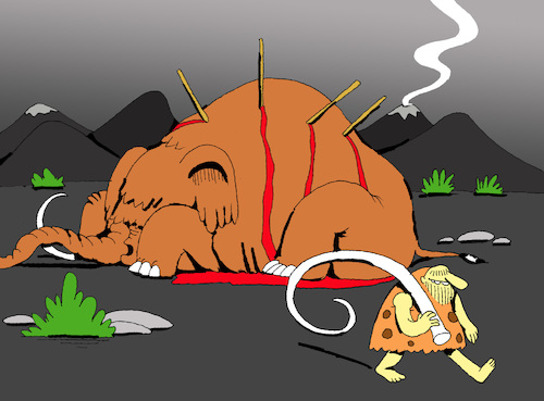 Cartoon: Mammoth... (medium) by berk-olgun tagged mammoth