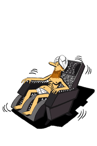 Cartoon: Massage Chair... (medium) by berk-olgun tagged massage,chair