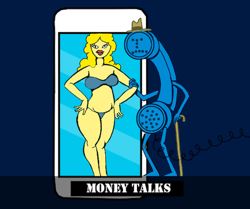 Cartoon: Money Talks... (medium) by berk-olgun tagged money,talks