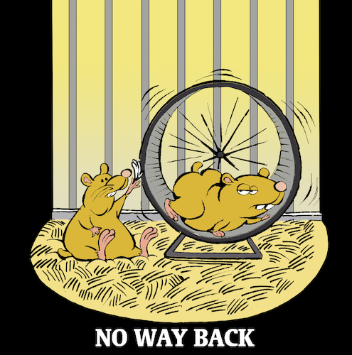 Cartoon: No Way Back... (medium) by berk-olgun tagged no,way,back