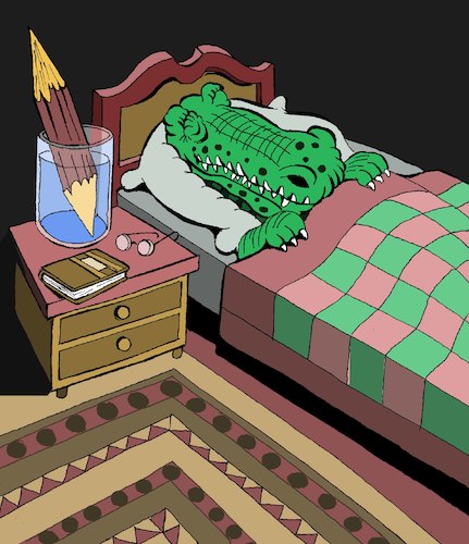 Cartoon: Old Alligator... (medium) by berk-olgun tagged old,alligator