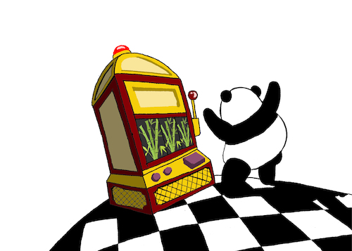 Cartoon: Panda Casino... (medium) by berk-olgun tagged panda