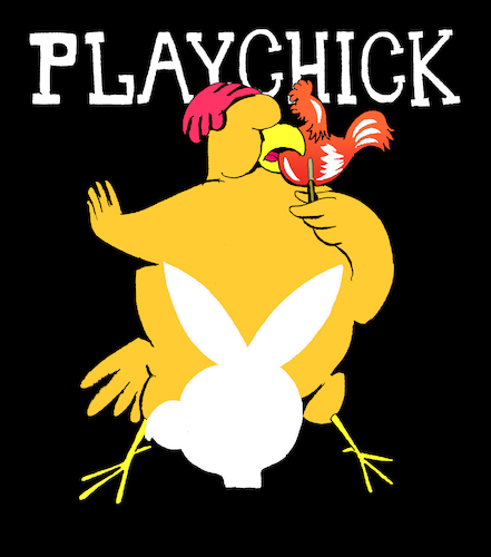 Cartoon: Playchick... (medium) by berk-olgun tagged playchick