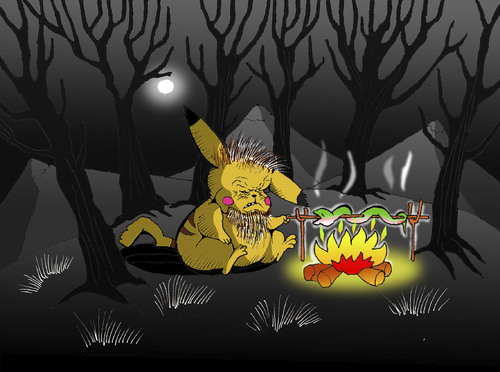 Cartoon: Pokemon Hide... (medium) by berk-olgun tagged pokemon,hide