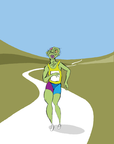 Cartoon: Race Walker... (medium) by berk-olgun tagged race,walker