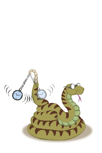 Cartoon: Rattlesnake... (medium) by berk-olgun tagged hypnosis