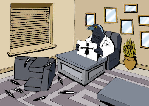 Cartoon: Rorschach... (medium) by berk-olgun tagged scarecrow
