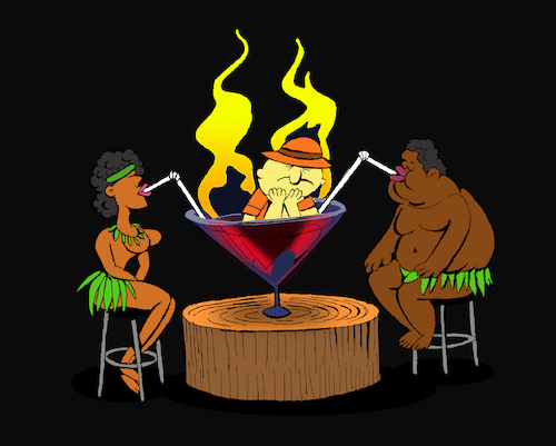 Cartoon: Safari Cocktail... (medium) by berk-olgun tagged safari,cocktail