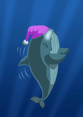Cartoon: Sleepwalking Whale... (medium) by berk-olgun tagged whale