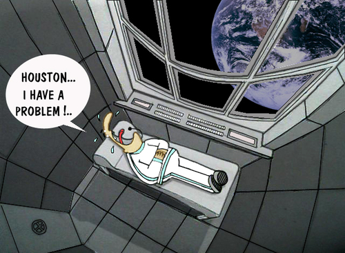 Cartoon: Space phobia.. (medium) by berk-olgun tagged space,phobia