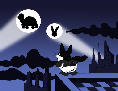Cartoon: Super Rabbit... (medium) by berk-olgun tagged super,rabbit