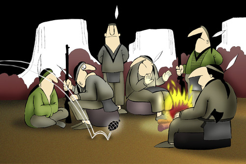 Cartoon: The Last Mohicans... (medium) by berk-olgun tagged the,last,mohicans