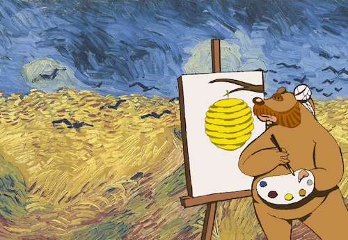 Cartoon: Van Gogh Yellow... (medium) by berk-olgun tagged van,gogh,yellow