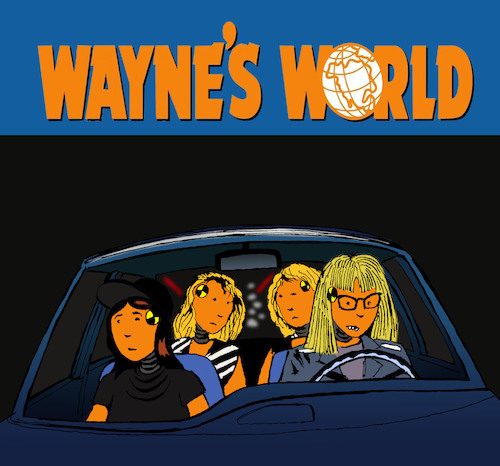 Cartoon: Waynes World... (medium) by berk-olgun tagged waynes,world