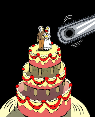 Cartoon: Wedding Cake... (medium) by berk-olgun tagged wedding,cake
