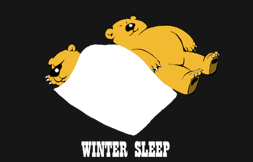Cartoon: Winter Sleep... (medium) by berk-olgun tagged winter,sleep