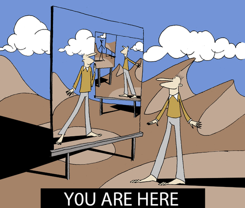 Cartoon: You Are Here... (medium) by berk-olgun tagged you,are,here