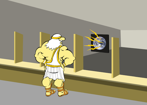 Cartoon: Zeus... (medium) by berk-olgun tagged zeus