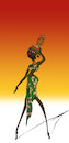Cartoon: African Girl... (small) by berk-olgun tagged african,girl