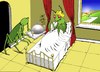 Cartoon: Breakfast in Bed... (small) by berk-olgun tagged breakfast,in,bed