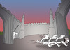 Cartoon: Castle.. (small) by berk-olgun tagged castle