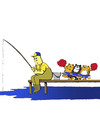 Cartoon: Cat and The Fisherman... (small) by berk-olgun tagged cat,and,the,fisherman
