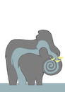 Cartoon: Elephant Family... (small) by berk-olgun tagged elephant,family