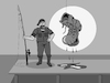 Cartoon: Fisherman... (small) by berk-olgun tagged fisherman