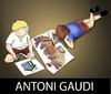 Cartoon: GAUDI... (small) by berk-olgun tagged gaudi