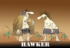 Cartoon: HAWKER... (small) by berk-olgun tagged hawker