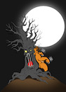 Cartoon: Horror Tree... (small) by berk-olgun tagged horror,tree