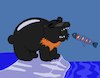 Cartoon: Japanese Bear... (small) by berk-olgun tagged japanese,bear