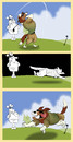 Cartoon: Lassie plays Golf... (small) by berk-olgun tagged lassie,plays,golf