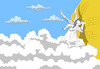 Cartoon: Listening to Hell... (small) by berk-olgun tagged listening,to,hell