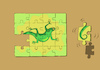 Cartoon: Lizard Puzzle... (small) by berk-olgun tagged lizard,puzzle