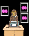 Cartoon: Macaque... (small) by berk-olgun tagged macaque