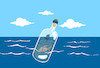 Cartoon: Message in a Bottle... (small) by berk-olgun tagged message,in,bottle