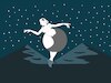 Cartoon: Moon Ballerina... (small) by berk-olgun tagged moon,ballerina